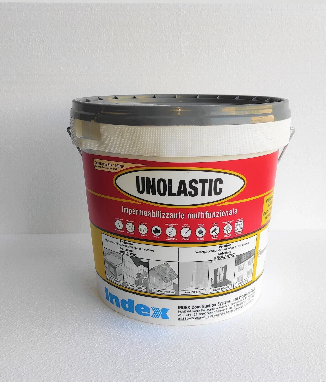 Unolastic (grigio scuro) impermeabilizzante