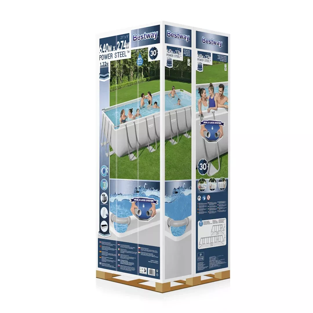 Piscina fuori terra bestway power steel 5612B - 640 x 274 x 132 cm - immagine 3