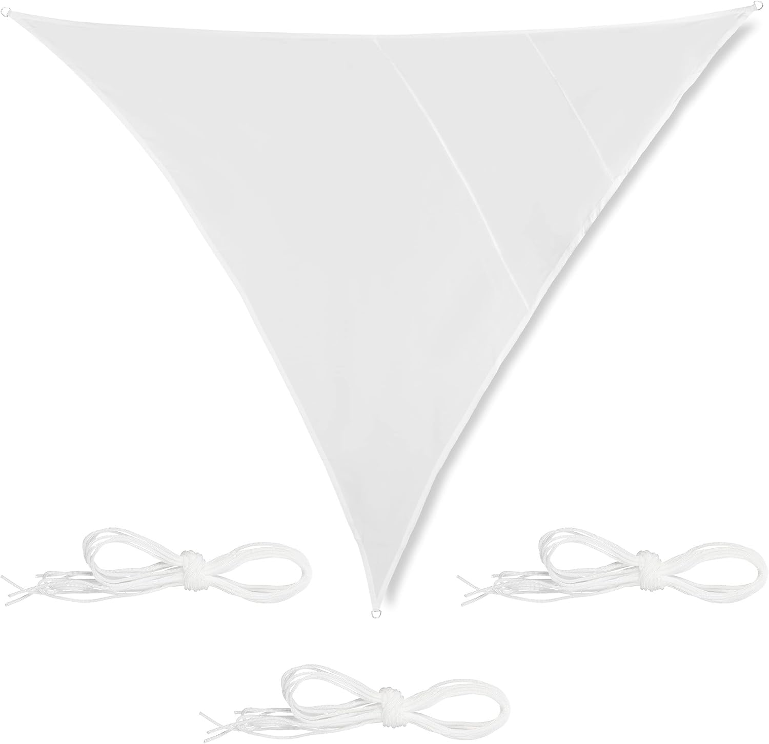 Vela triangolare bianca 5x5x5