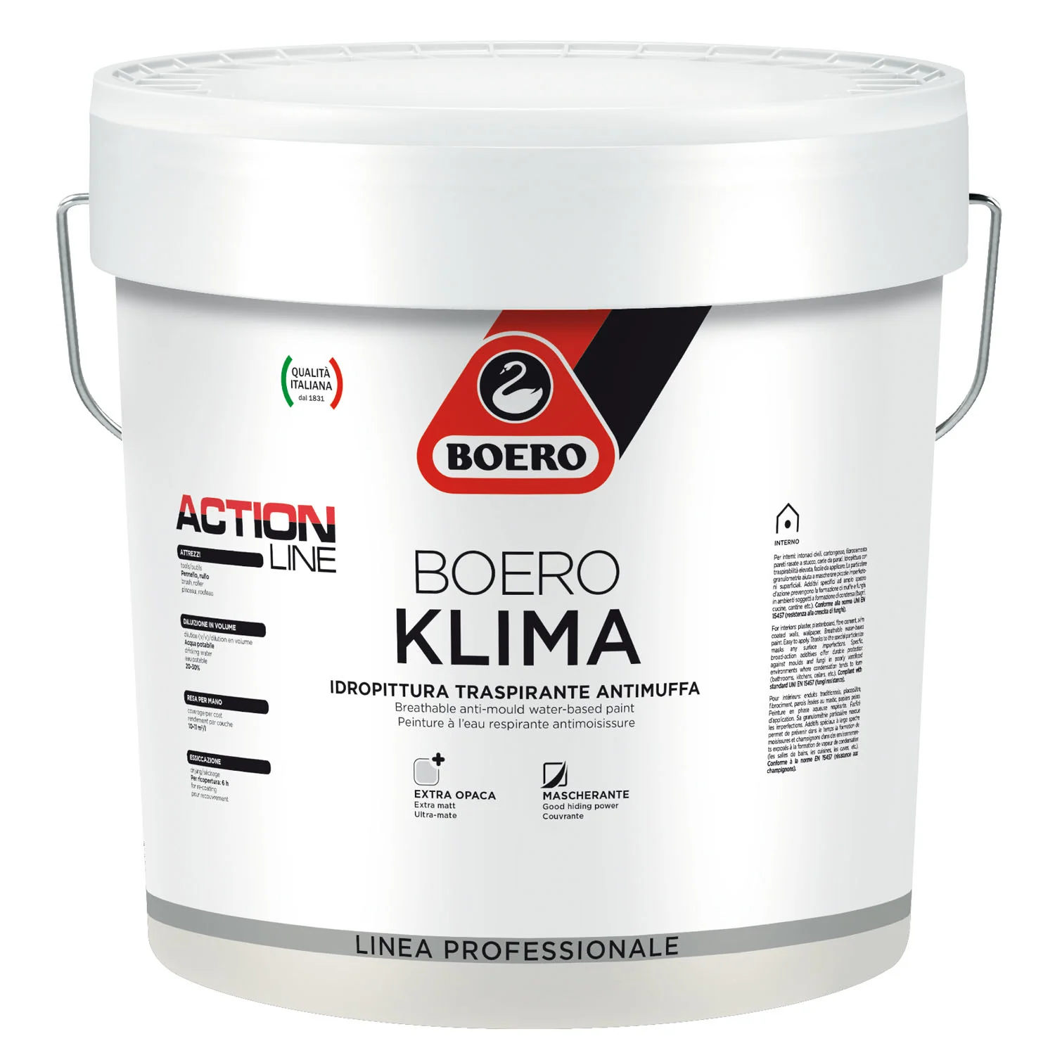 Boero Klima 14L – Idropittura Traspirante Antimuffa
